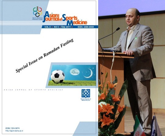 مجله Asian Journal of Sports Medicine به عنوان مجله علمي پژوهشي برتر برگزيده شد 